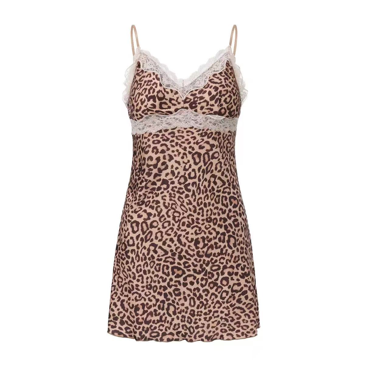Leopard-print camisole dress PollyFabshoes