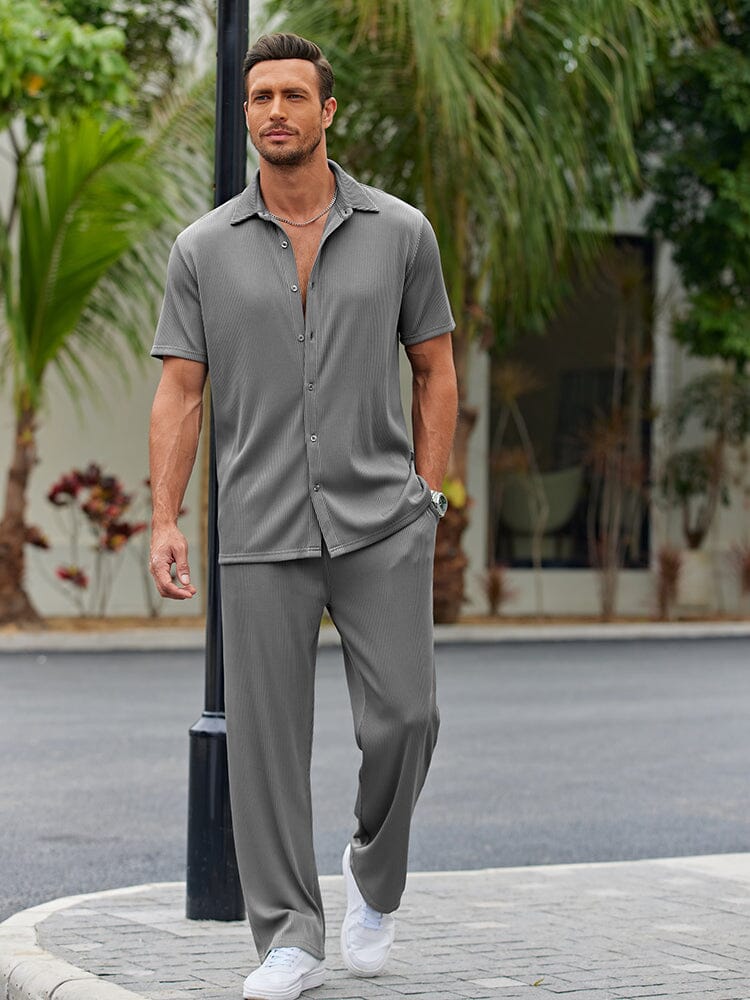 Casual Loose Fit Shirt Sets mysite