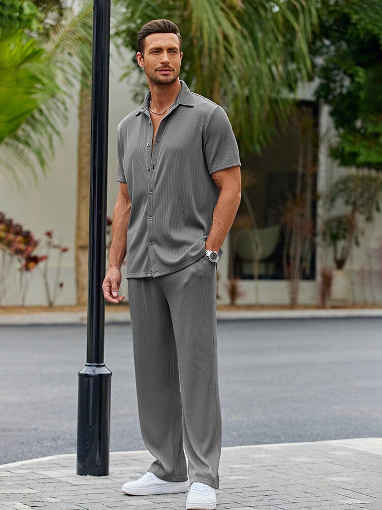 Casual Loose Fit Shirt Sets mysite