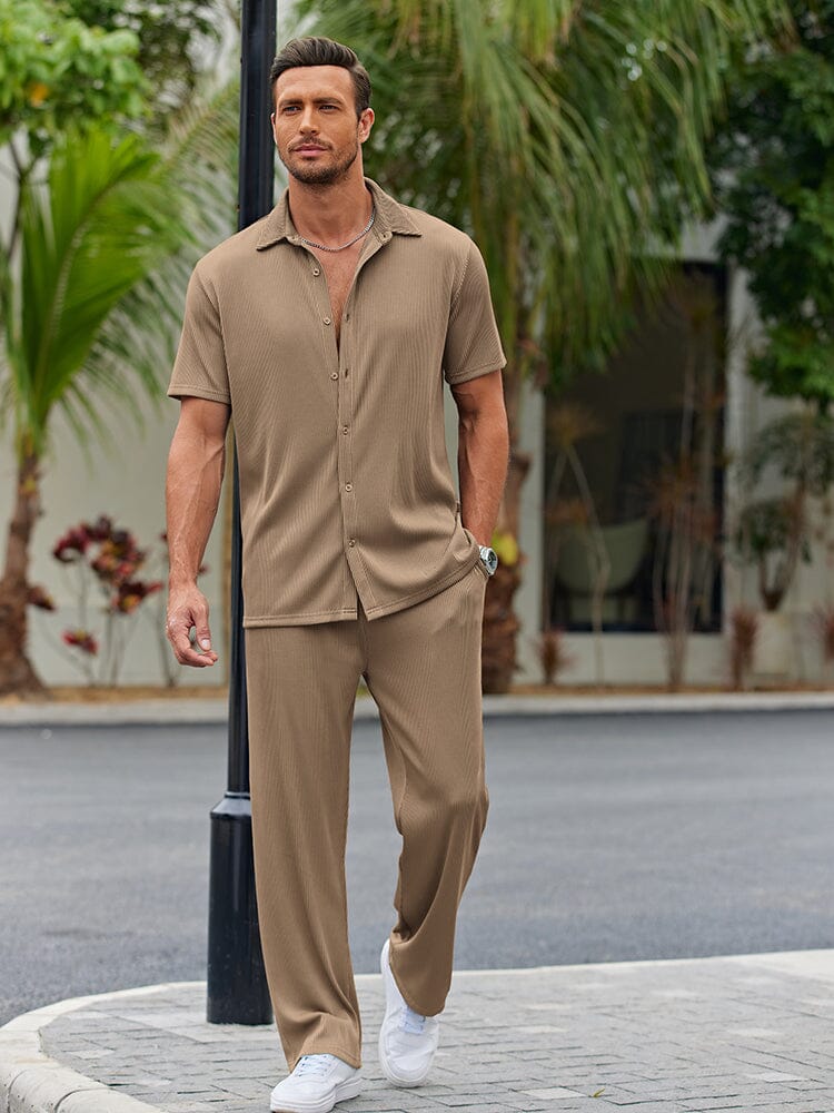 Casual Loose Fit Shirt Sets mysite