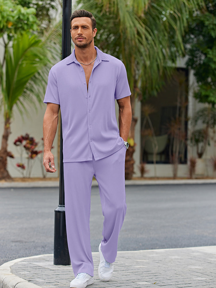 Casual Loose Fit Shirt Sets mysite