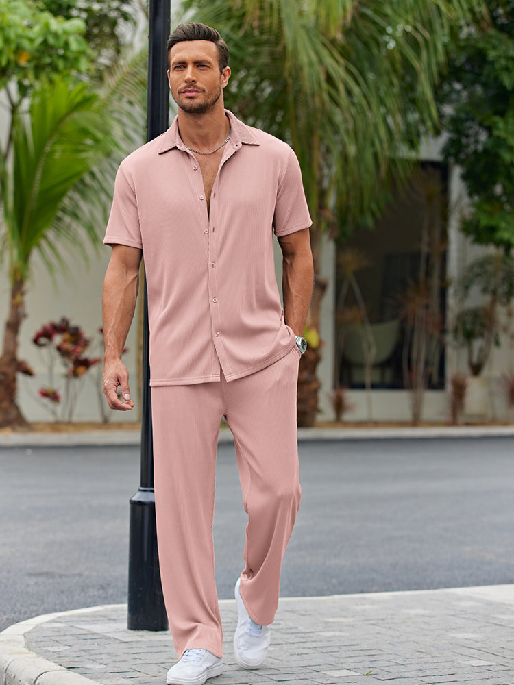 Casual Loose Fit Shirt Sets mysite