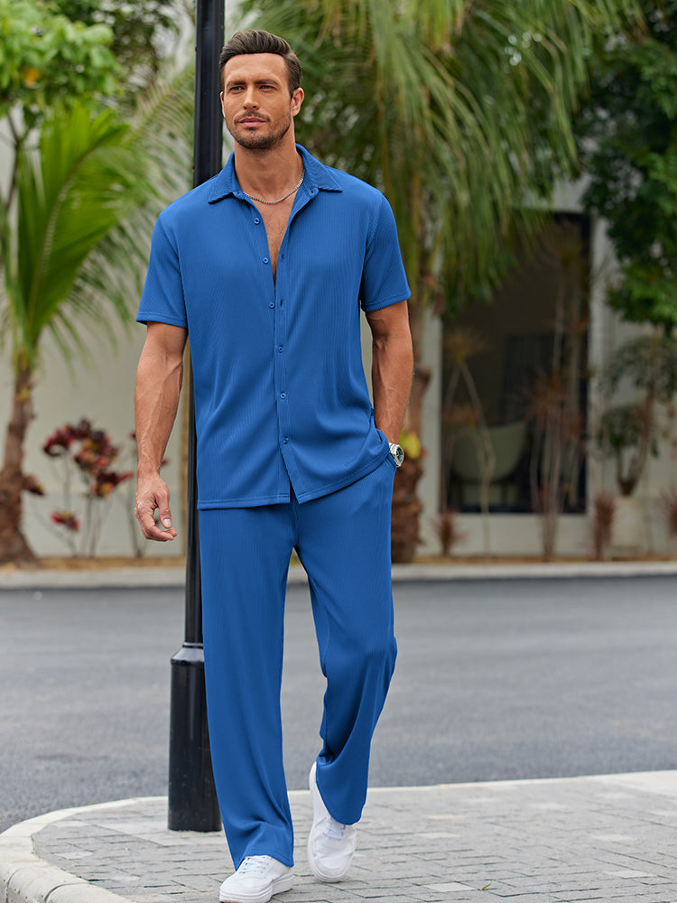 Casual Loose Fit Shirt Sets mysite
