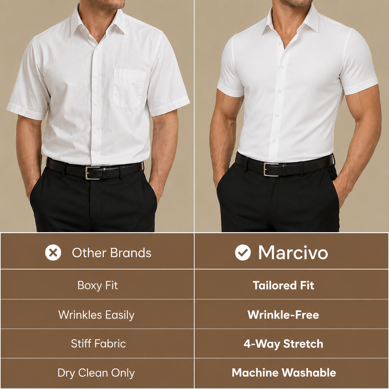 Tailored Fit Stretchy Dress Shirt mysite