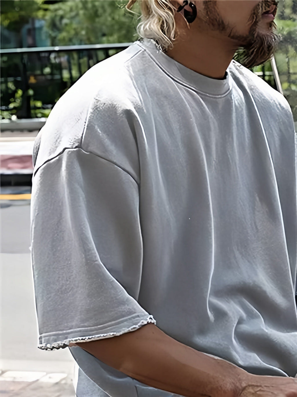 Casual Loose Fit Solid Sports Sets mysite