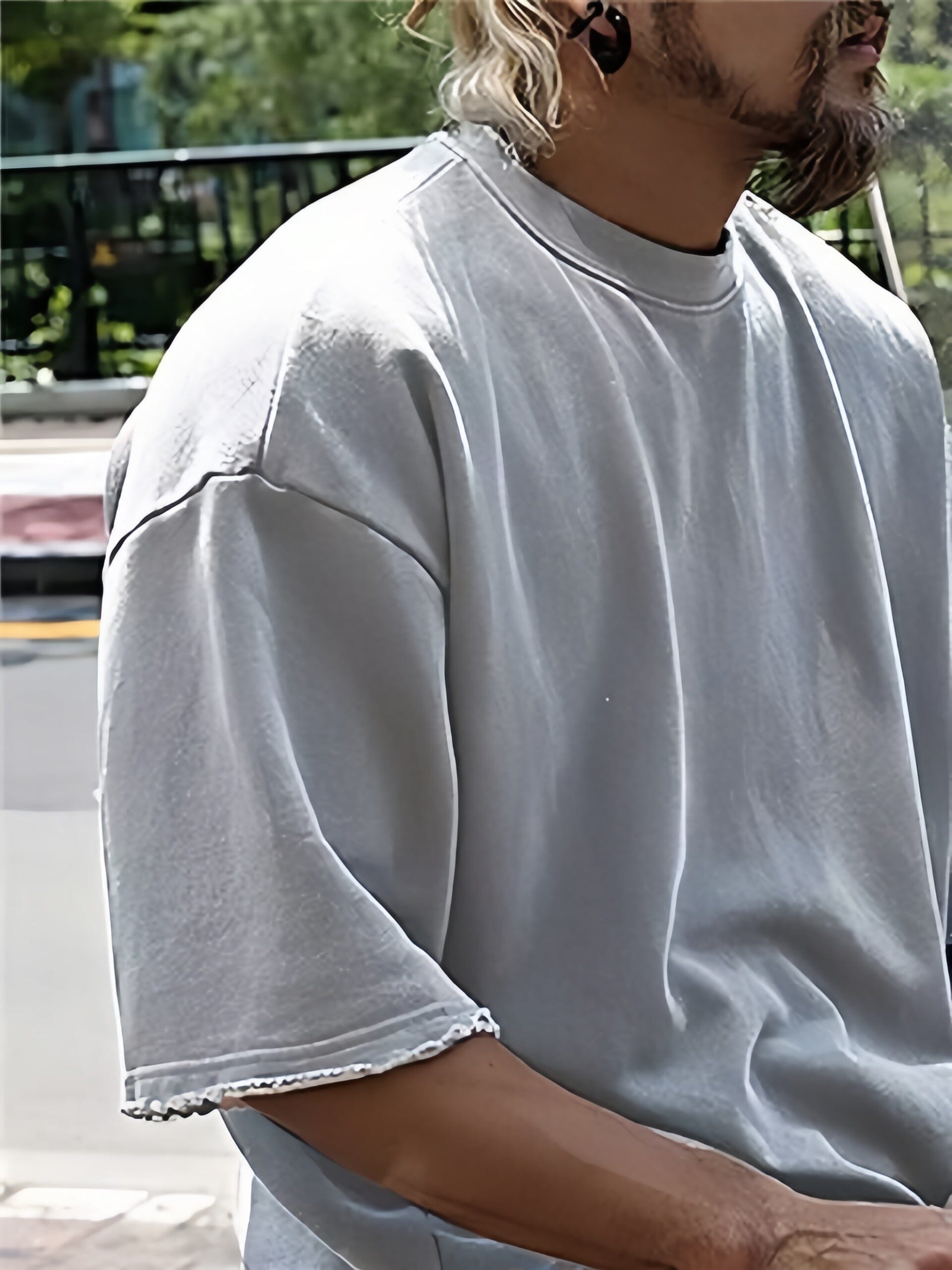 Casual Loose Fit Solid Sports Sets mysite