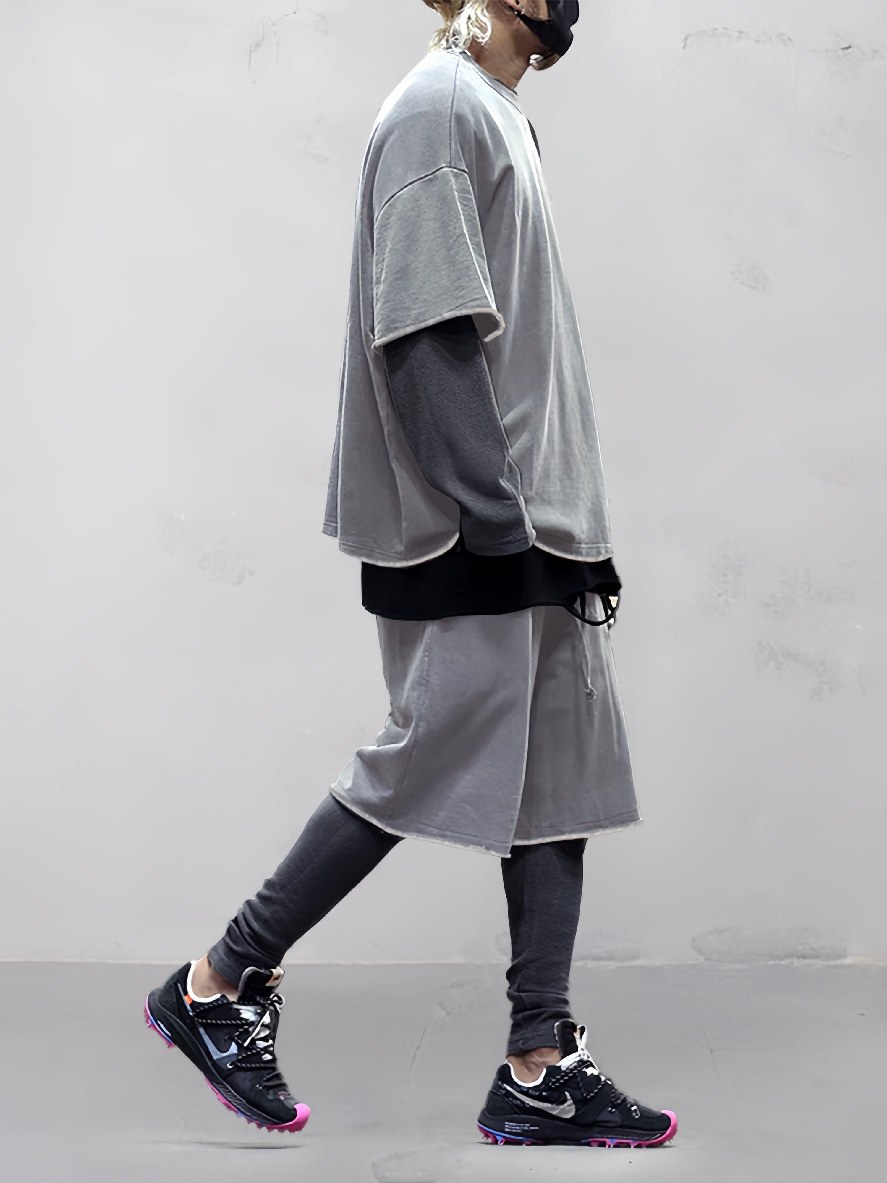 Casual Loose Fit Solid Sports Sets mysite
